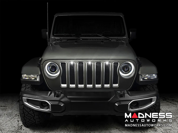 Jeep Gladiator Pre-Runner Style LED Grill Light Kit - White